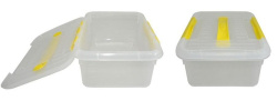 Контейнер для хранения продуктов Masterglass прямоуг. с ручкой, с желтым зажимом 300*230 мм. 6 л.