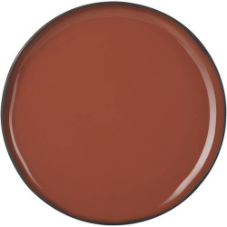Тарелка REVOL Карактэр d210 мм, h20 мм красно-коричневая с высоким бортом