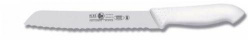 Нож для хлеба Icel HoReCa белый с волн. кромкой  200/330 мм.
