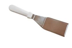 Лопатка кулинарная MGSteel 310 мм. изогнутая раб. часть 12*7 см. нерж. с пластик. ручкой (скошен. бок)