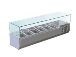 Холодильная витрина для ингредиентов HURAKAN HKN-VRX1400/330