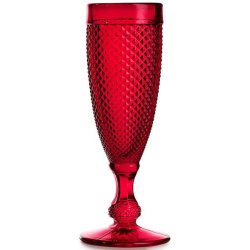 Бокал-флюте для шампанского Vista Alegre; 110мл, стекло; красный