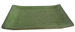Блюдо для суши KunstWerk зеленое L 170 мм, B 115 мм