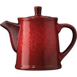 Чайник заварочный Борисовская Керамика «Млечный путь красный»; 0,5л, фарфор, красный, черный
