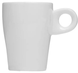 Чашка кофейная KunstWerk Paula белая 80 мл, D 52 мм, H 70 мм