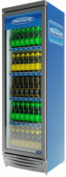 Шкаф холодильный Frigoglass CMV 375 NC (сер.корпус,бел.кабинет,сер.рамка дв.,1Led,5полок,5ЦД)