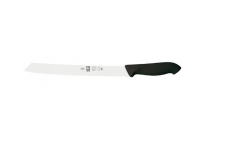 Нож для хлеба Icel HoReCa черный, с волн. кромкой 375 мм.
