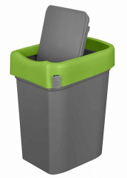 Контейнер мусорный RESTOLA SMART BIN 25 л, L 333 мм, B 269 мм, H 457 мм зеленый