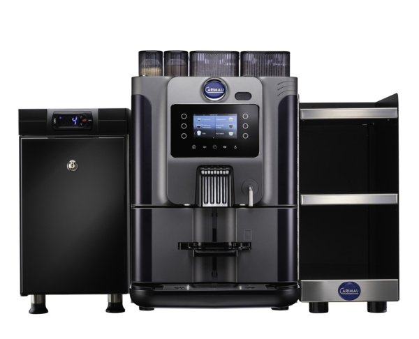Кофемашина суперавтомат CARIMALI BlueDot свежее молоко, 1 бункер для зерна, 3 бункера для порошков