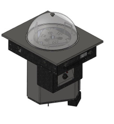 Прилавок диспенсер для тарелок тепловой встраиваемый Refettorio RD20D Drop In 570x700x880мм