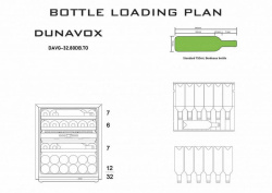 Шкаф винный Dunavox DAVG-32.80DB.TO