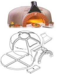 Дровяная печь для пиццы Valoriani Vesuvio GR 100