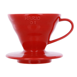 Набор для заваривания кофе Hario VDS-3012R сервер + воронка керамика 01, красный
