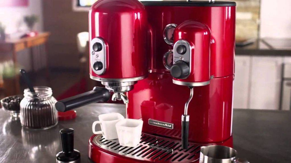 Кофемашина рожковая KitchenAid Artisan 5KES2102EER Espresso красная – фото 6 в каталоге Санкт-Петербурга