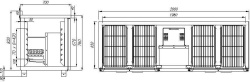 Стол холодильный Carboma T70 M4-1 (4GN/NT) с бортом (0430-2 корпус нерж)