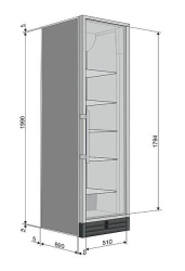Шкаф холодильный Snaige CD48DM-S300AD8M (CD 550-1112)