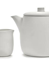 Чайник заварочный Serax Passe-partout H133 мм, 121х121 мм цвет белый матовый