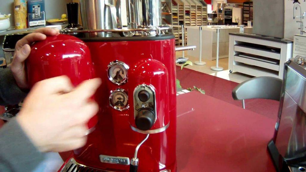 Кофемашина рожковая KitchenAid Artisan 5KES2102EER Espresso красная – фото 8 в каталоге Санкт-Петербурга