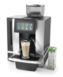 Кофемашина автоматическая Hendi с сенсорным экраном, серебряный, 208540